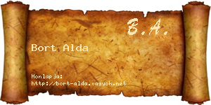 Bort Alda névjegykártya